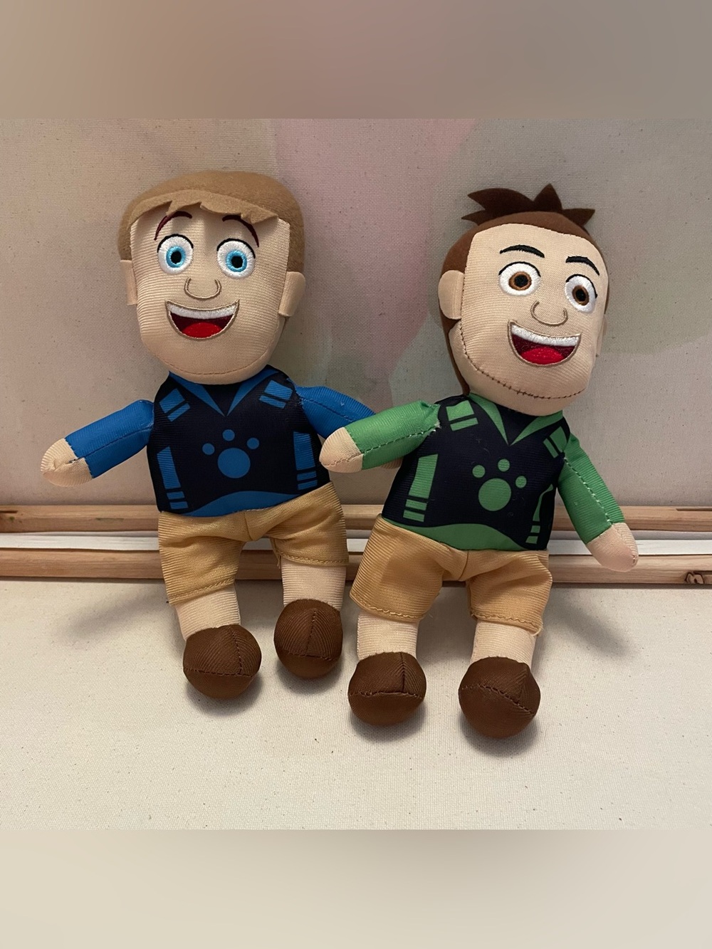 Wild Kratts Plush Set with Both Brothers Chris And Martin Stuffed Doll Toys